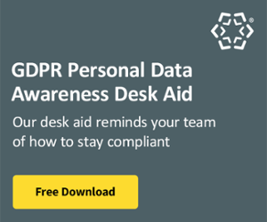 GDPR Personal Data Desk Aid