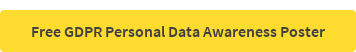 Free GDPR Personal Data Awareness Poster